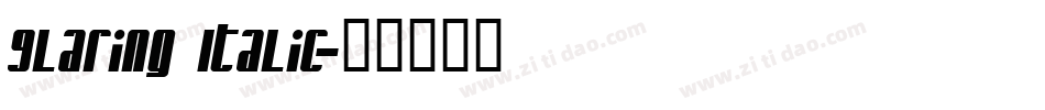 Glaring Italic字体转换